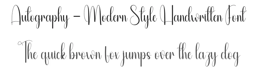 Autography – Modern Style Handwritten Font by andikastudio — Script Handwritten Font