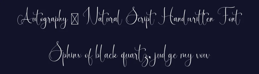 Autography – Natural Script Handwritten Font by freshtypeink — Script Handwritten Font — thumbnail 2