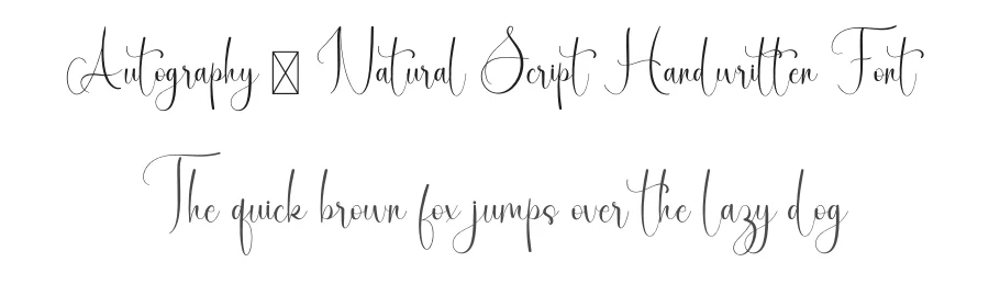 Autography – Natural Script Handwritten Font by freshtypeink — Script Handwritten Font