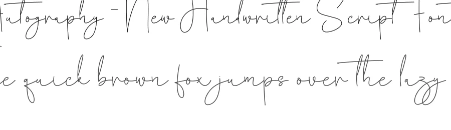 Autography – New Handwritten Script Font by creativeletter — Script Handwritten Font