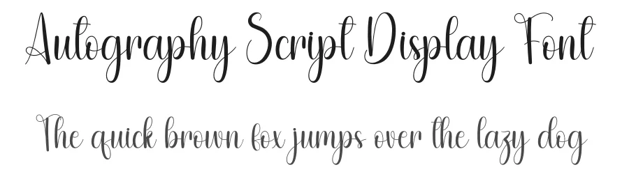 Autography Script Display Font by freshtypeink — Script Handwritten Font