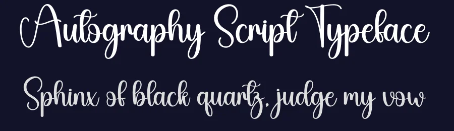 Autography Script Typeface by creativeletter — Script Handwritten Font — thumbnail 2