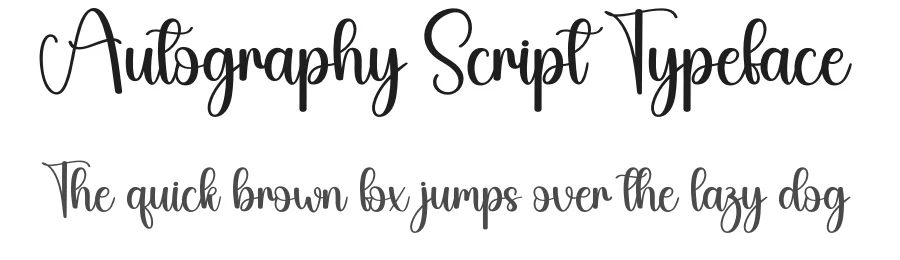 Autography Script Typeface by creativeletter — Script Handwritten Font