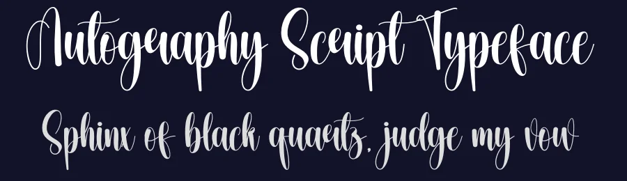 Autography Script Typeface by creativeletter — Script Handwritten Font — thumbnail 2