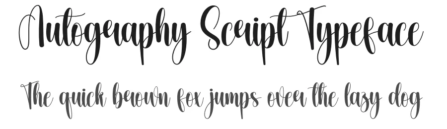 Autography Script Typeface by creativeletter — Script Handwritten Font