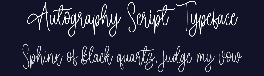Autography Script Typeface by creativeletter — Script Handwritten Font — thumbnail 2