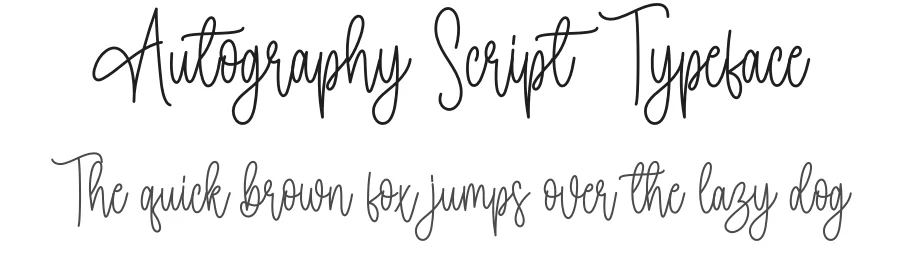 Autography Script Typeface by creativeletter — Script Handwritten Font