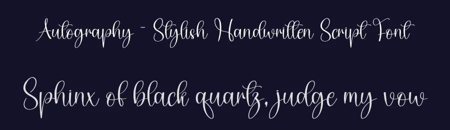 Autography – Stylish Handwritten Script Font by creativeletter — Script Handwritten Font — thumbnail 2