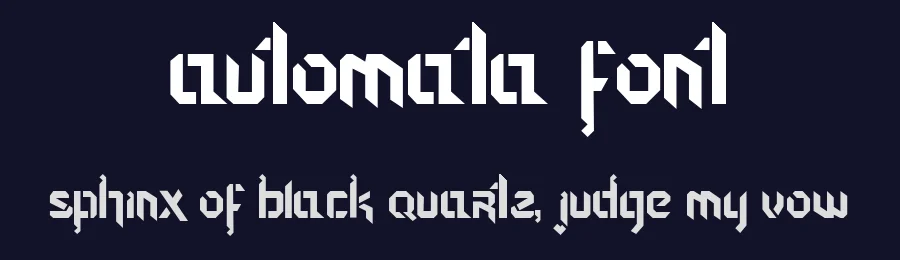 Automata Font by Martin — Sans Serif Font — thumbnail 2