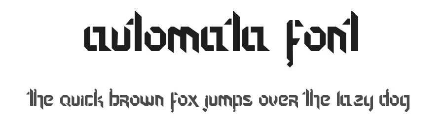 Automata Font by Martin — Sans Serif Font