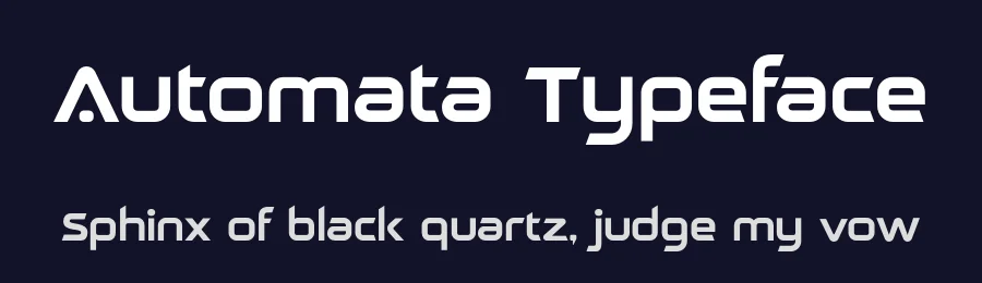 Automata Typeface by Sensatype Studio — Display Font — thumbnail 2