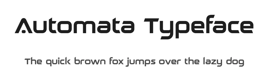 Automata Typeface by Sensatype Studio — Display Font
