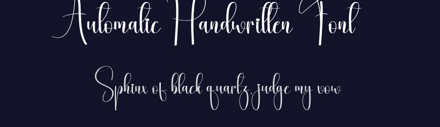 Automatic Handwritten Font by andikastudio — Script Handwritten Font — thumbnail 2