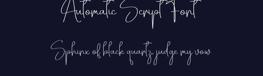 Automatic Script Font by Berkah Shop — Script Handwritten Font — thumbnail 2