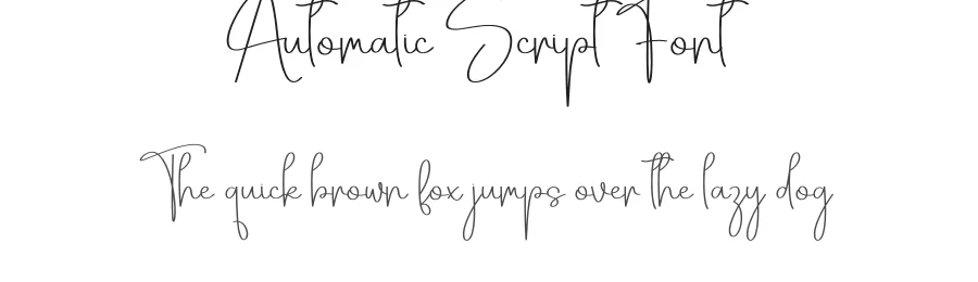 Automatic Script Font by Berkah Shop — Script Handwritten Font