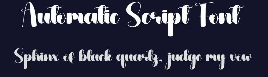 Automatic Script Font by andikastudio — Script Handwritten Font — thumbnail 2