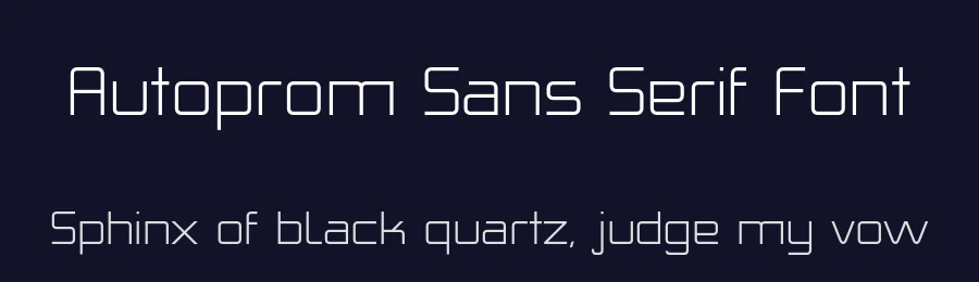 Autoprom Sans Serif Font by Stefan Stoychev — Sans Serif Font — thumbnail 2