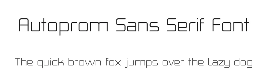 Autoprom Sans Serif Font by Stefan Stoychev — Sans Serif Font