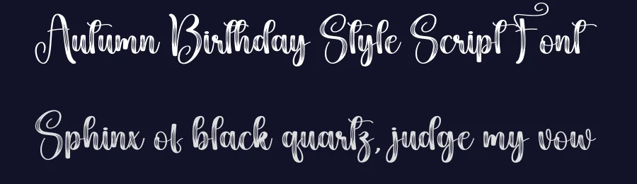 Autumn Birthday Style Script Font by creativeletter — Script Handwritten Font — thumbnail 2