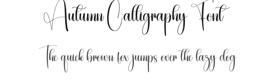 Autumn Calligraphy Font by creativeletter — Script Handwritten Font