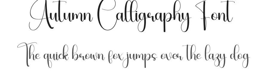 Autumn Calligraphy Font by creativeletter — Script Handwritten Font