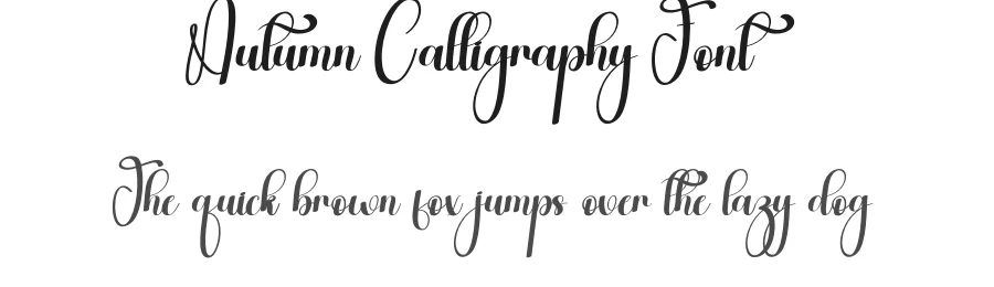 Autumn Calligraphy Font by andikastudio — Script Handwritten Font
