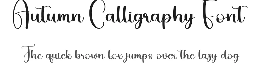 Autumn Calligraphy Font by andikastudio — Script Handwritten Font
