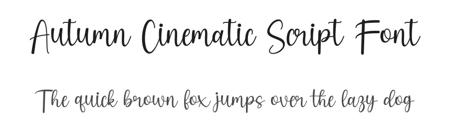 Autumn Cinematic Script Font by DN Creative — Script Handwritten Font