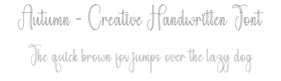 Autumn – Creative Handwritten Font by andikastudio — Script Handwritten Font
