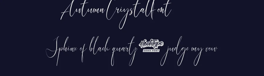 Autumn Crystal Font by noahtype — Script Handwritten Font — thumbnail 2