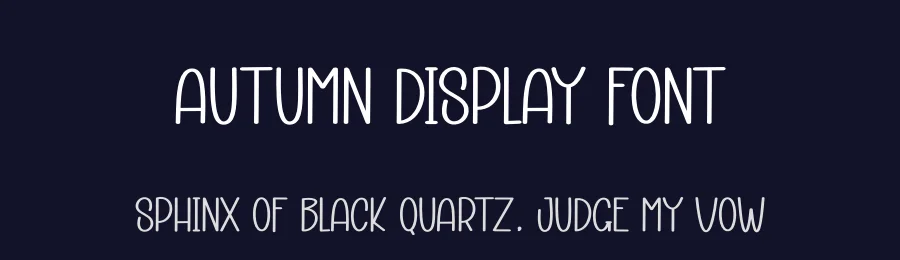 Autumn Display Font by andikastudio — Display Font — thumbnail 2