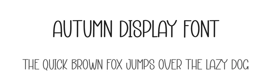Autumn Display Font by andikastudio — Display Font