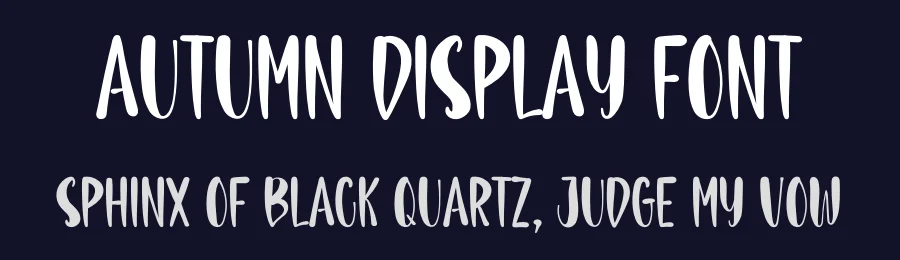 Autumn Display Font by inermediaSTUDIO — Display Font — thumbnail 2