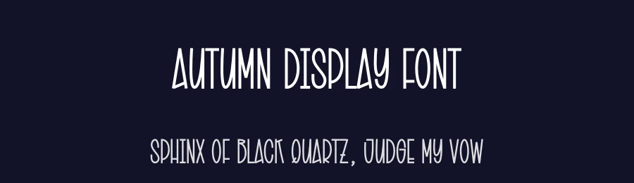 Autumn Display Font by creativeletter — Display Font — thumbnail 2