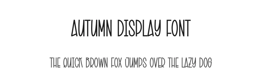 Autumn Display Font by creativeletter — Display Font