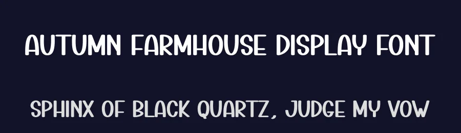 Autumn Farmhouse Display Font by creativeletter — Display Font — thumbnail 2