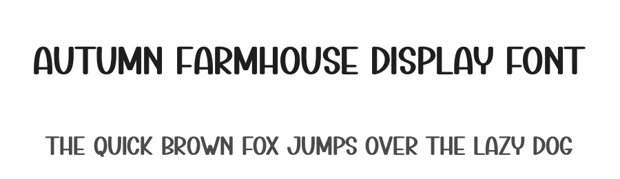 Autumn Farmhouse Display Font by creativeletter — Display Font