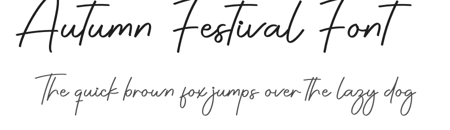 Autumn Festival Font by creativeletter — Script Handwritten Font
