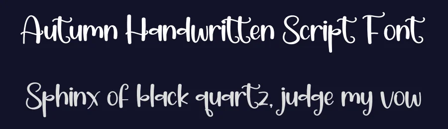 Autumn Handwritten Script Font by creativeletter — Script Handwritten Font — thumbnail 2