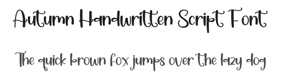 Autumn Handwritten Script Font by creativeletter — Script Handwritten Font