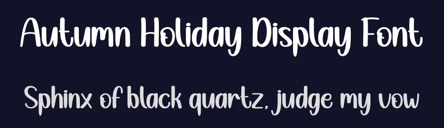 Autumn Holiday Display Font by andikastudio — Display Font — thumbnail 2