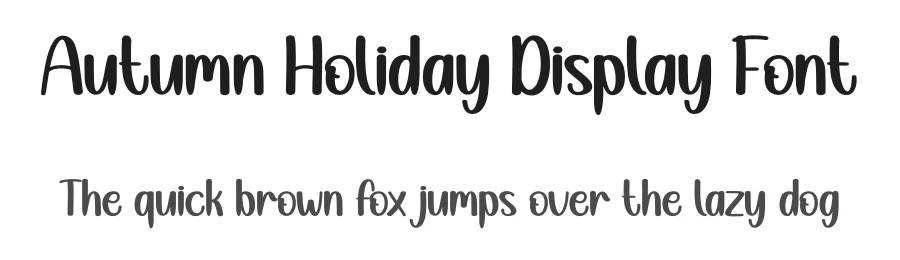 Autumn Holiday Display Font by andikastudio — Display Font