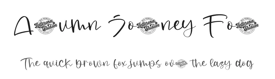 Autumn Journey Font by letterenastudios — Script Handwritten Font