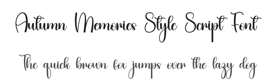Autumn Memories Style Script Font by inermediaSTUDIO — Script Handwritten Font