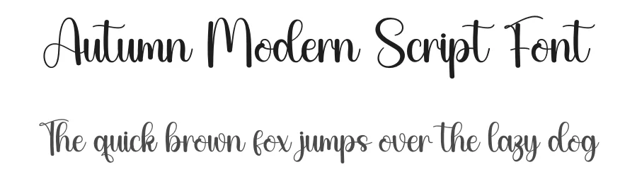Autumn Modern Script Font by creativeletter — Script Handwritten Font