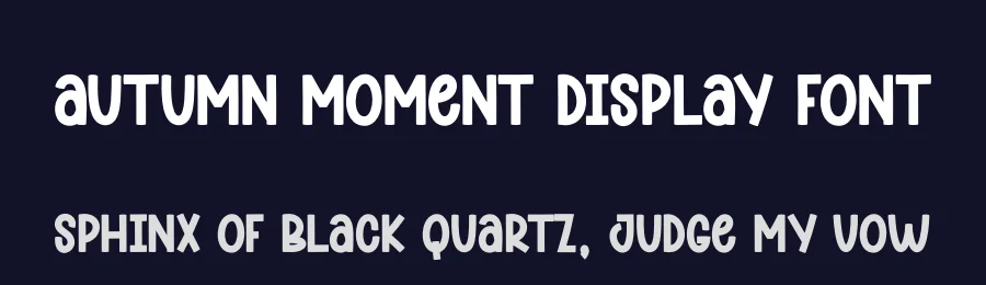 Autumn Moment Display Font by andikastudio — Display Font — thumbnail 2