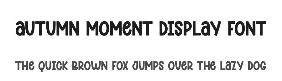 Autumn Moment Display Font by andikastudio β Display Font