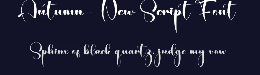 Autumn – New Script Font by creativeletter — Script Handwritten Font — thumbnail 2