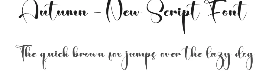Autumn – New Script Font by creativeletter — Script Handwritten Font