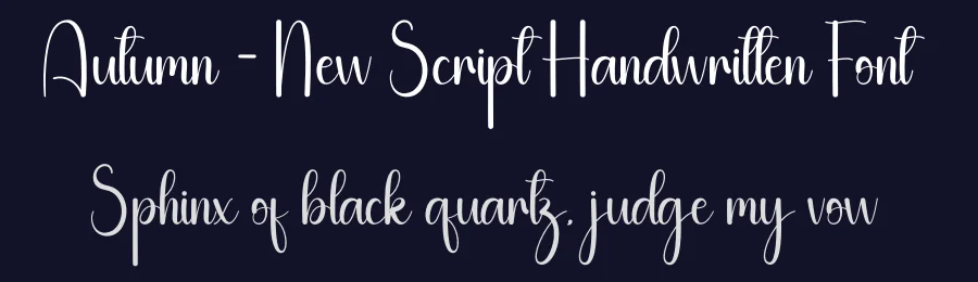 Autumn – New Script Handwritten Font by andikastudio — Script Handwritten Font — thumbnail 2
